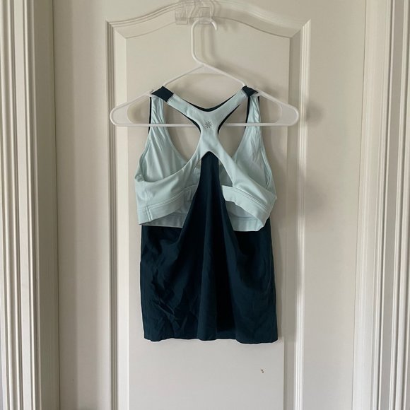 Teal Athleta Workout Tank (Built in sports bra) - Picture 4 of 4